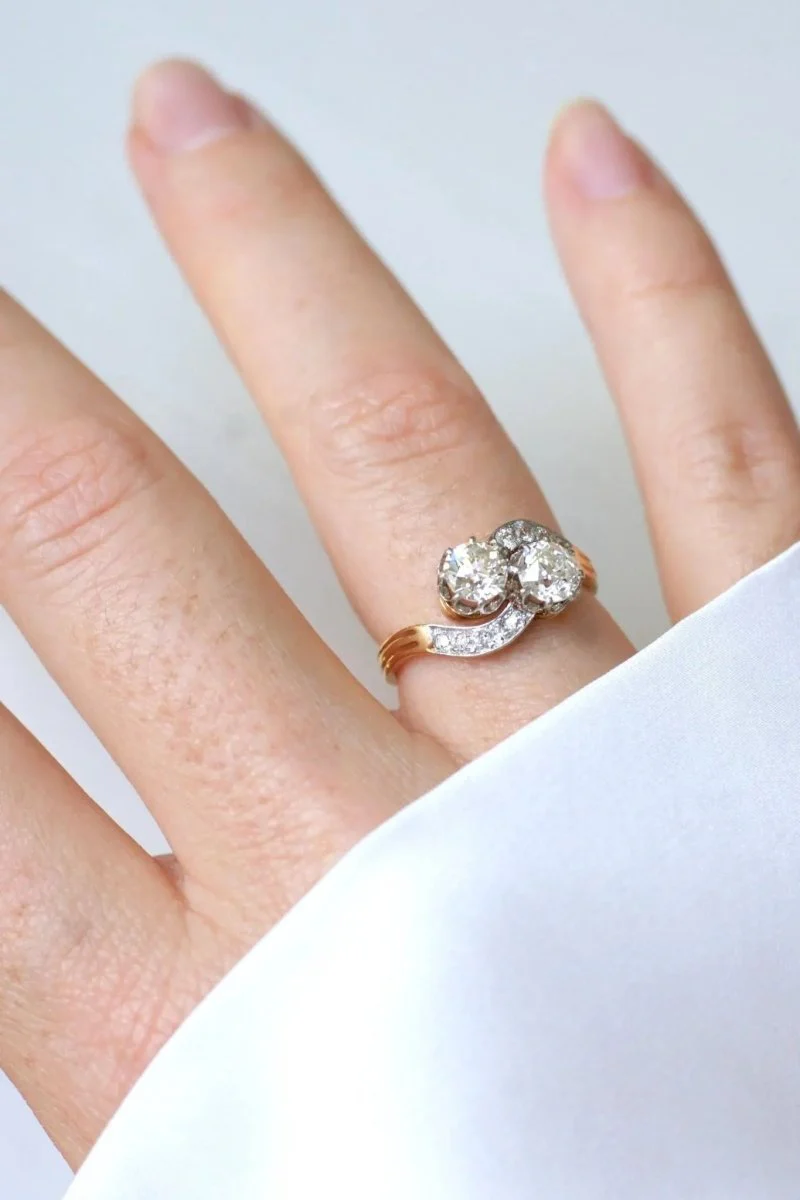 Bague Toi et Moi Diamants 1.25 Cts - Image 7