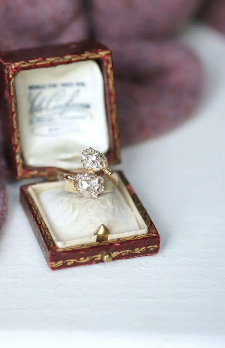 Bague Toi et Moi gouttes diamants - Image 9