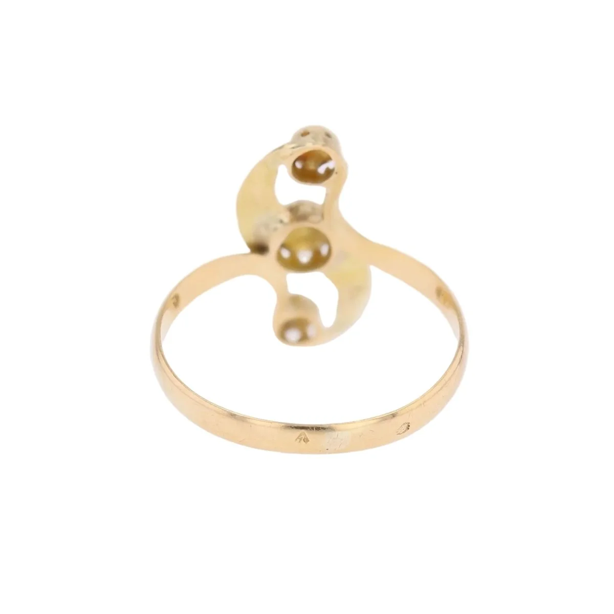 Bague Toi & Moi en or blanc et or jaune - Image 4