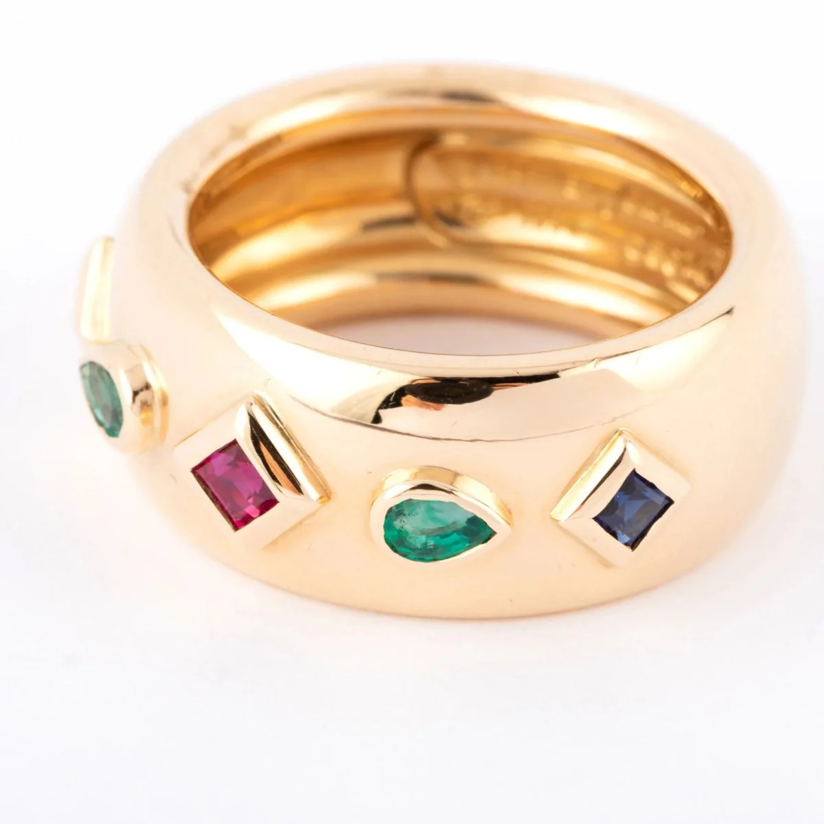 Bague anneau en pierres de couleurs de la maison Cartier - Image 3