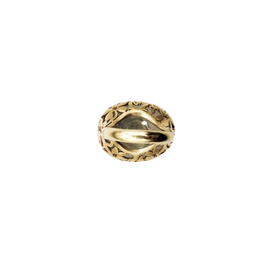 Bague POMELLATO "Arabesques" en or rose et quartz - Image 3