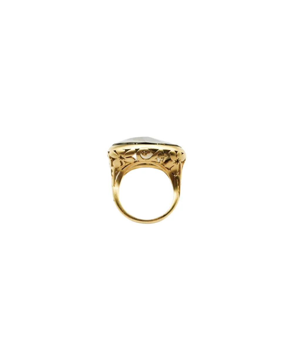 Bague POMELLATO "Arabesques" en or rose et quartz - Image 4