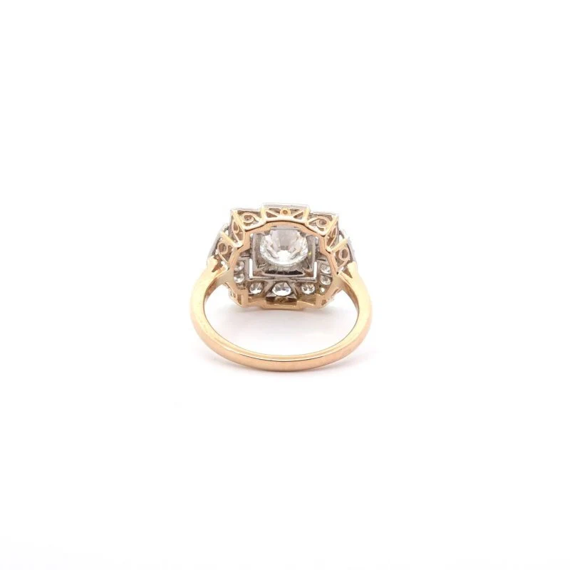Bague Entourage en or, platine et diamants - Image 5