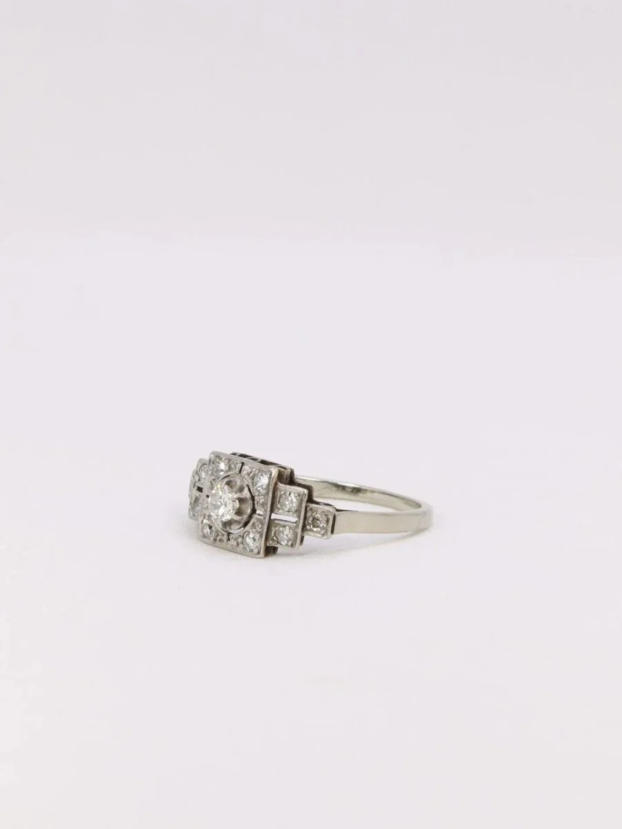 Bague Art Déco diamants - Image 3