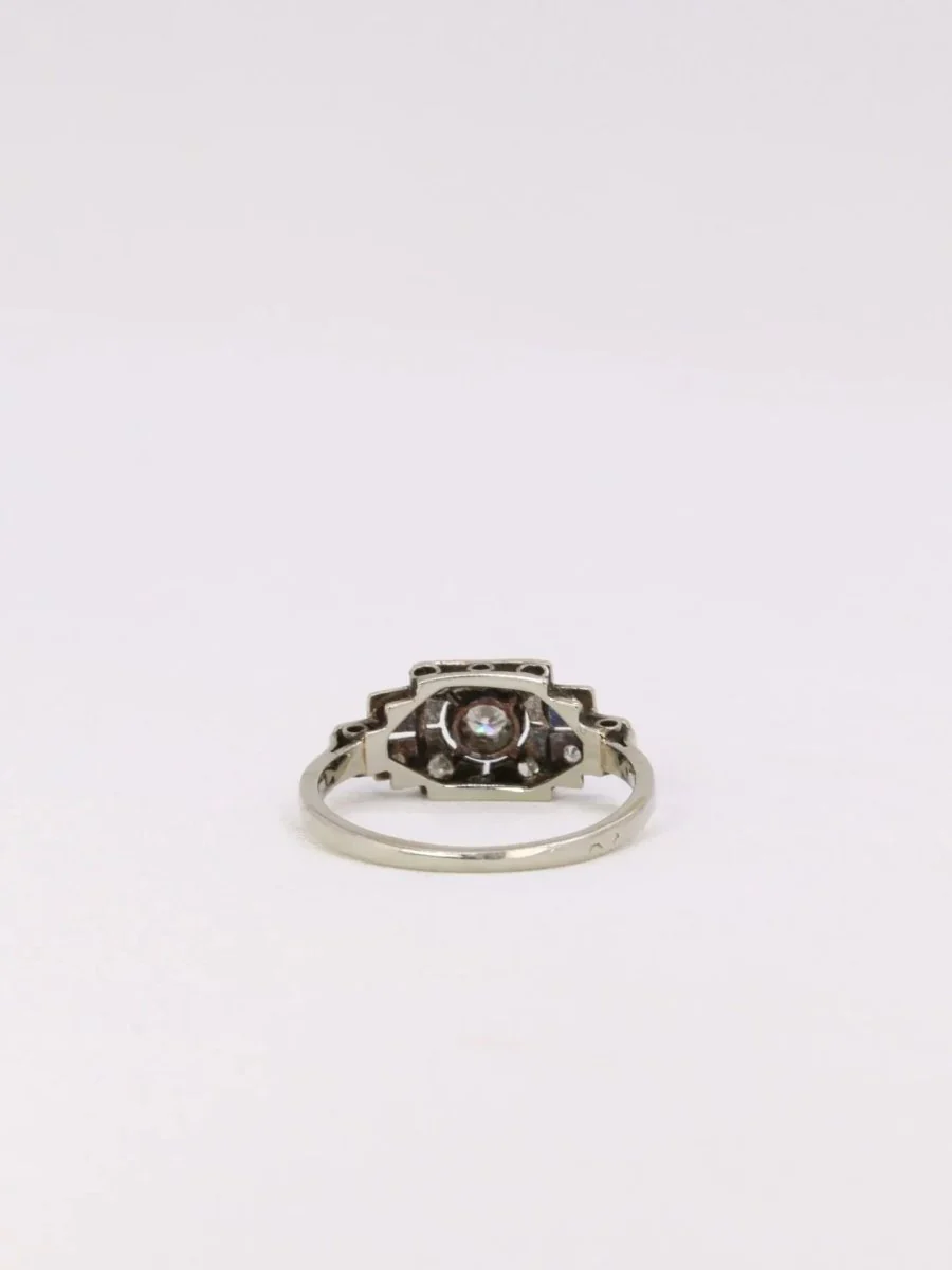 Bague Art Déco diamants - Image 5