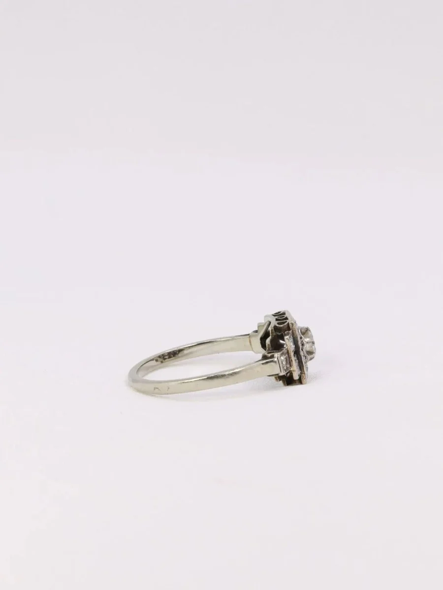 Bague Art Déco diamants - Image 6