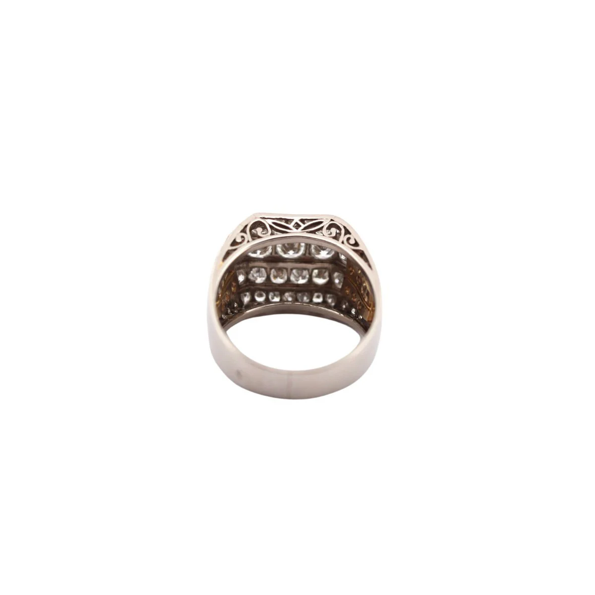 Bague Art déco en platine et diamants - Image 3