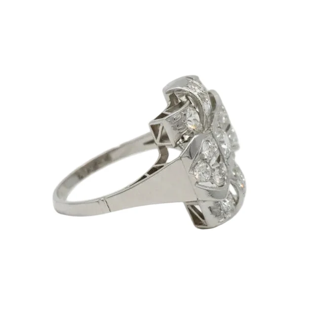 Bague Tank en or blanc et diamants - Image 5