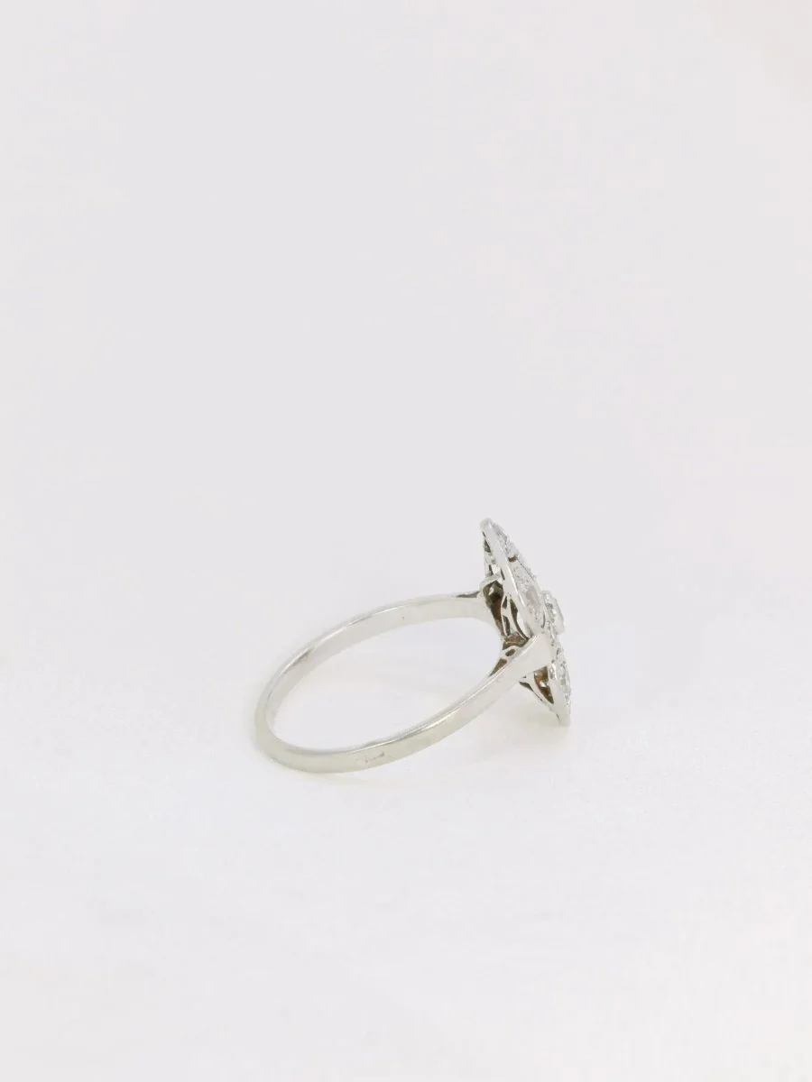 Bague Art-Déco en or, platine et diamants - Image 6