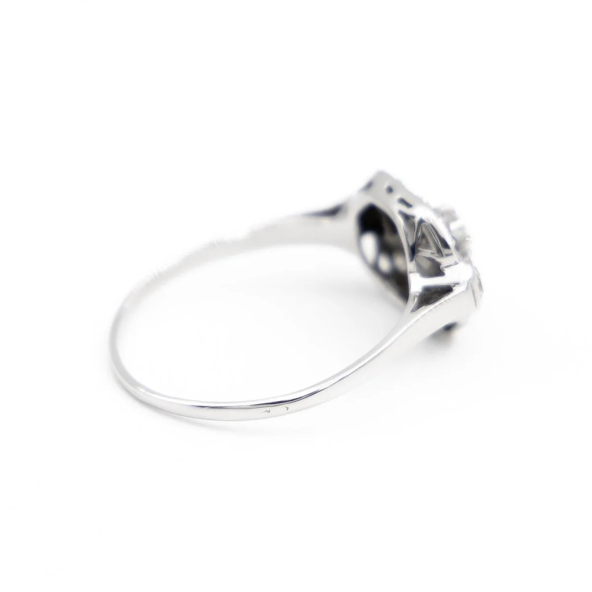 Bague Art déco Or blanc Diamant - Image 5