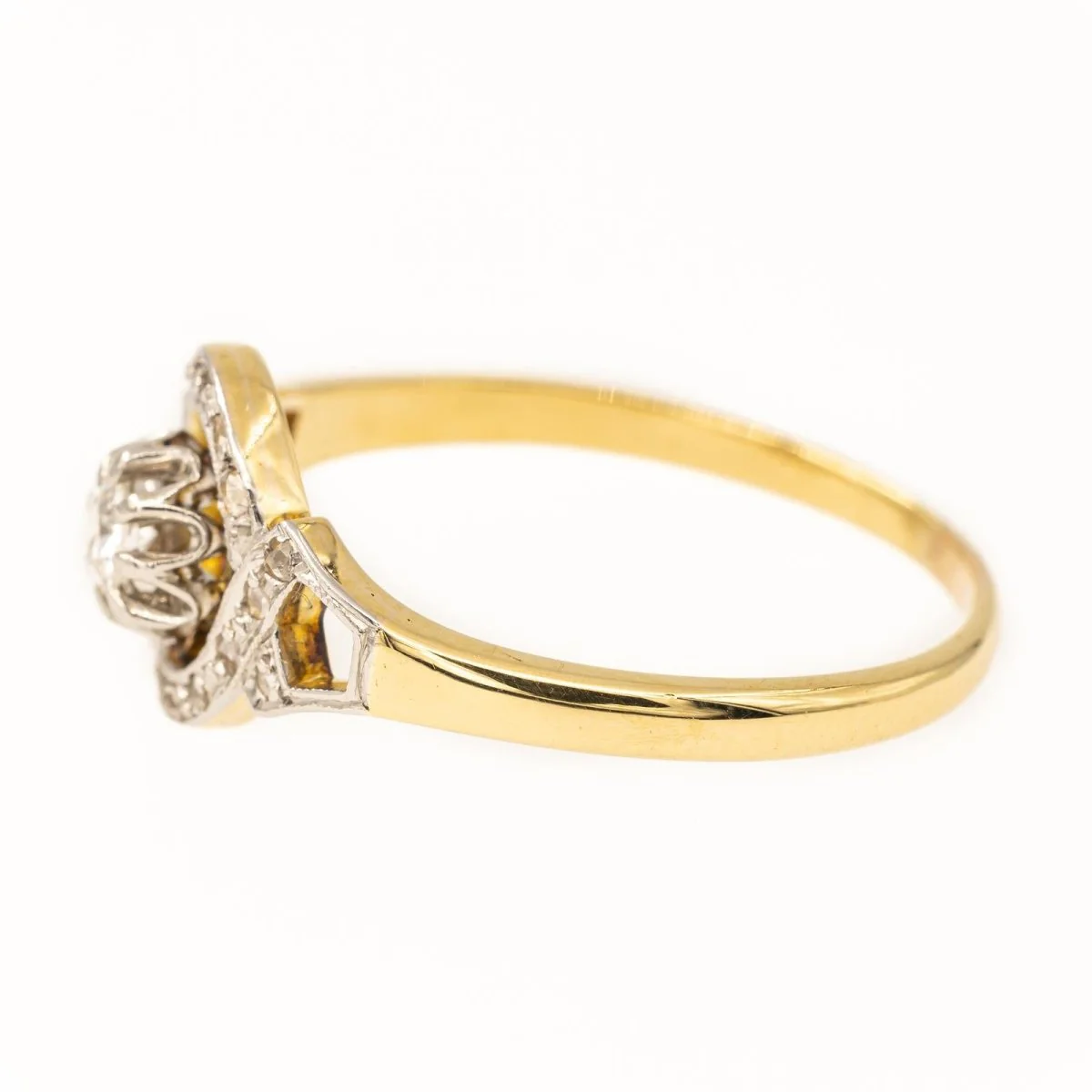 Bague en or jaune et diamants - Image 4