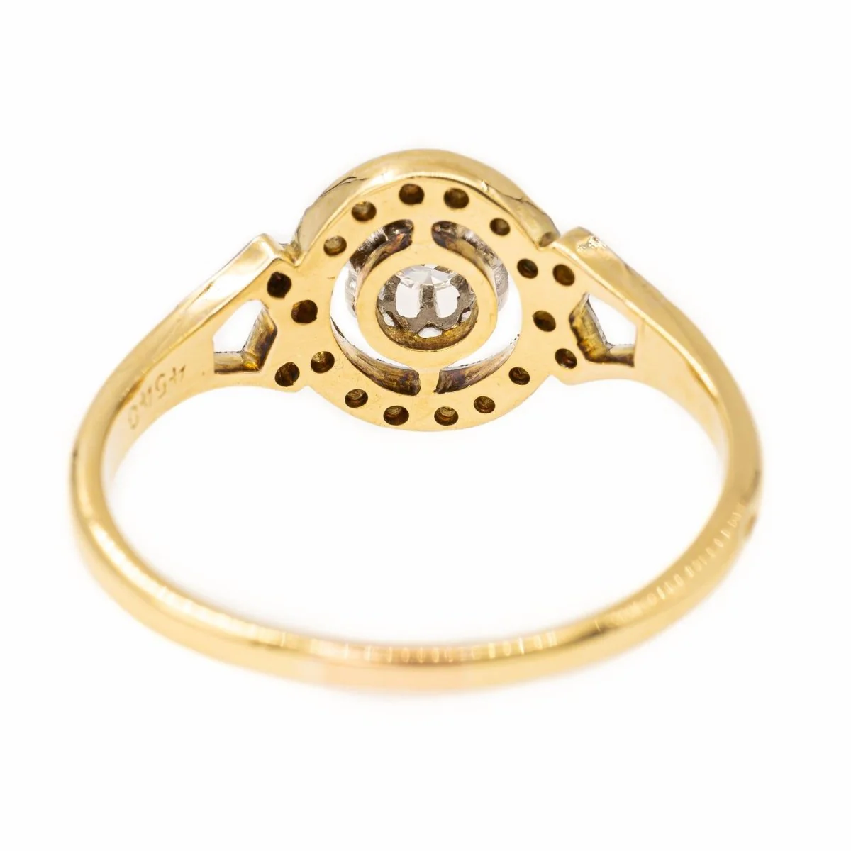 Bague en or jaune et diamants - Image 5