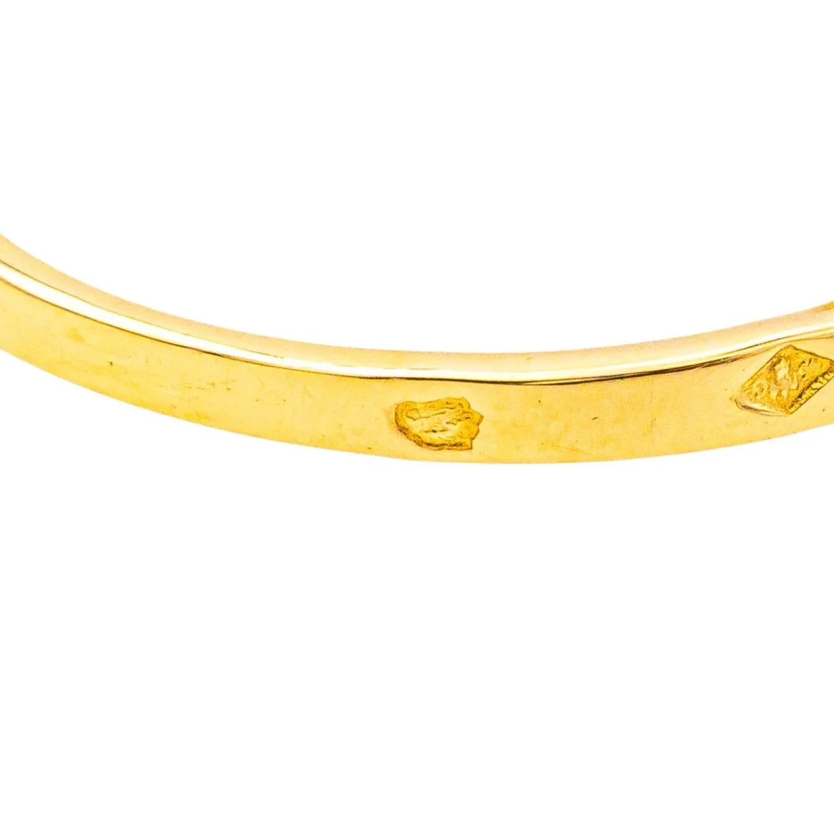 Bague Marquise en or jaune, or blanc, saphirs et diamants - Image 7