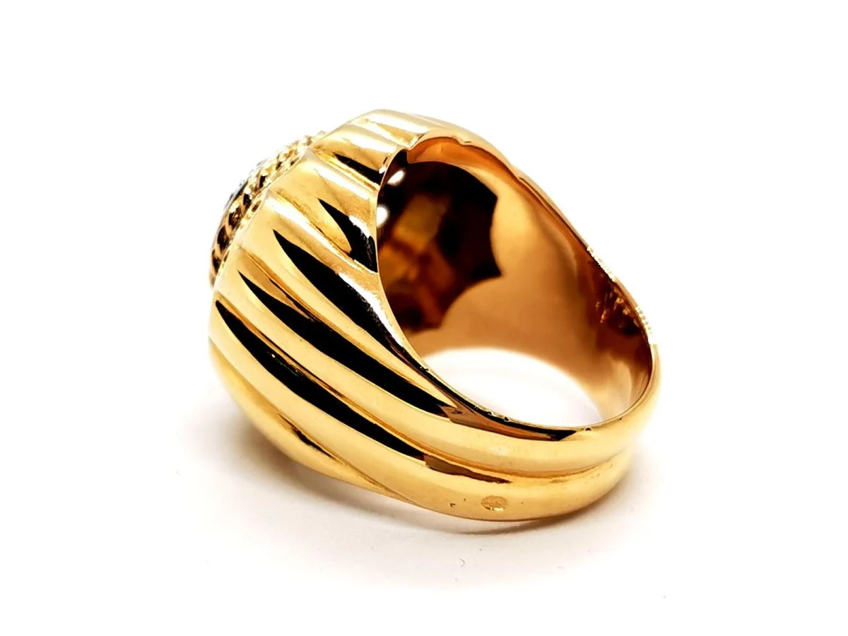 Bague Art déco Or jaune Diamant - Image 9