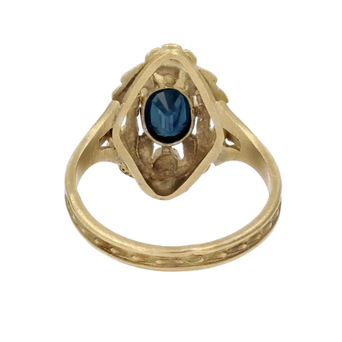Bague en or jaune et saphir - Image 4