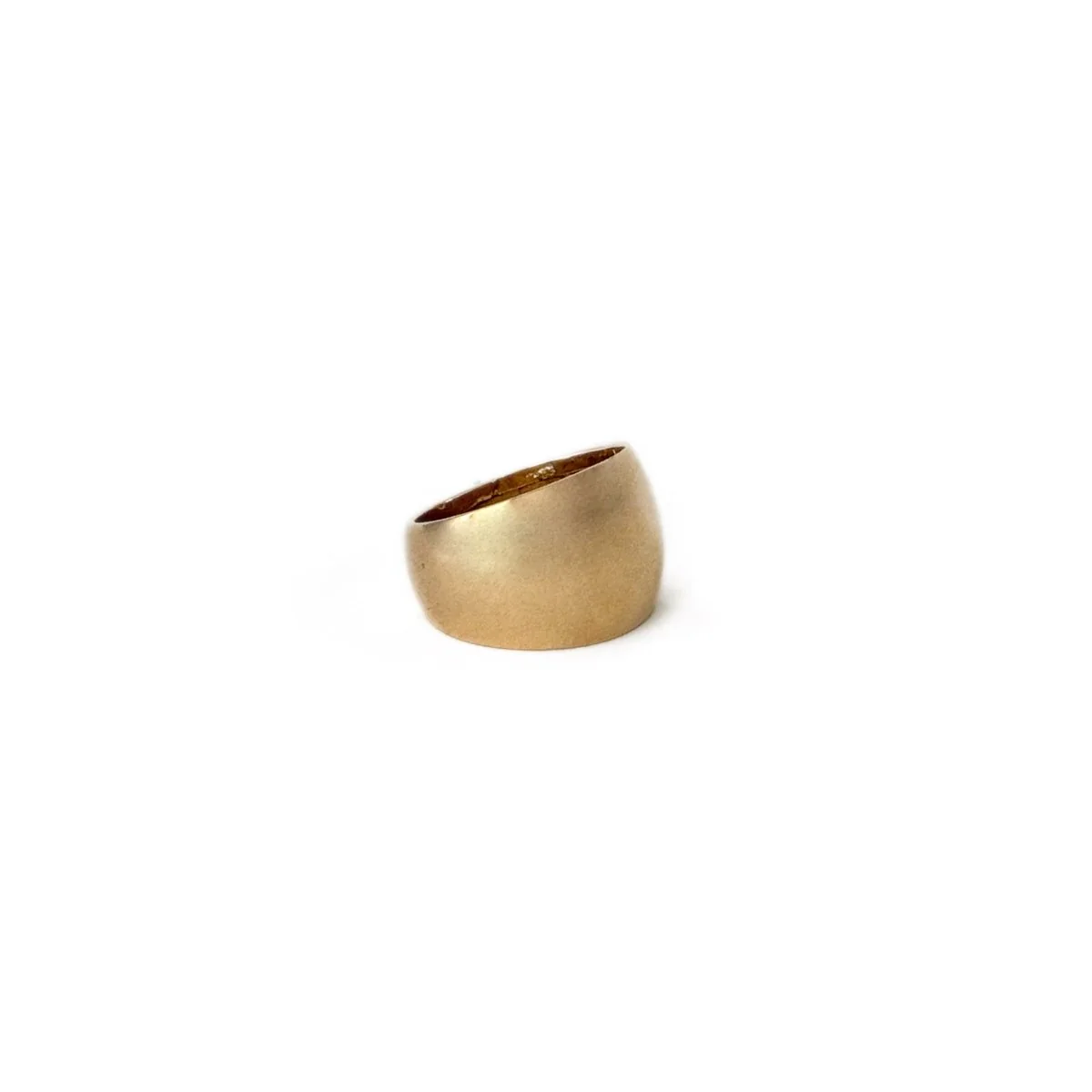 Bague Bandeau en or jaune - Image 5