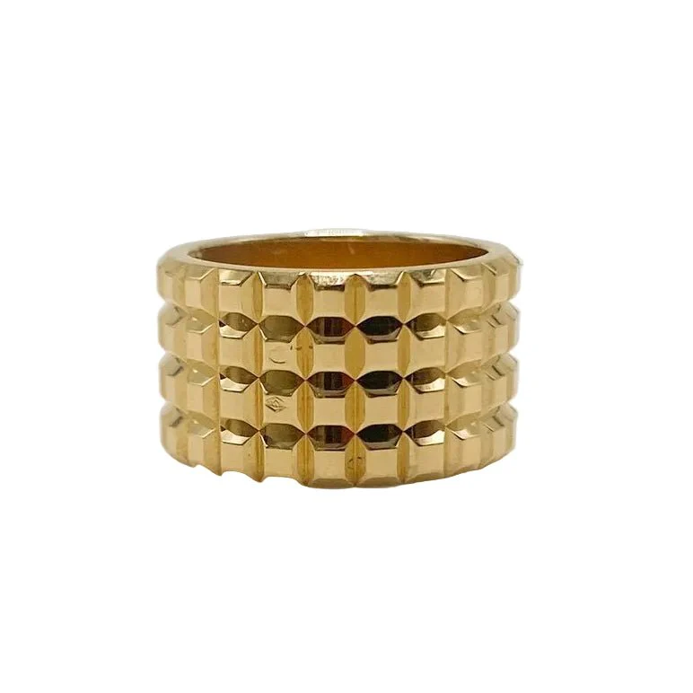 Bague Bandeau BOUCHERON "Clou de Paris" en or jaune