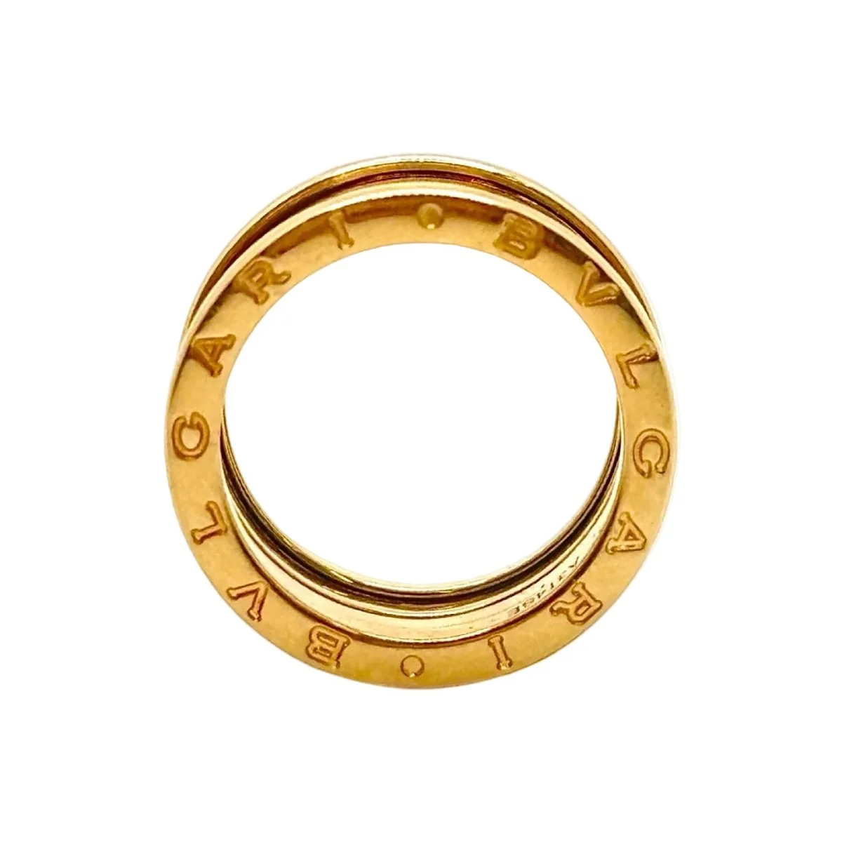 Bague Bandeau BULGARI "B.Zéro1" en or jaune - Image 4