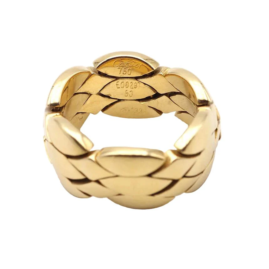 Bague Bandeau CARTIER en or jaune - Image 3