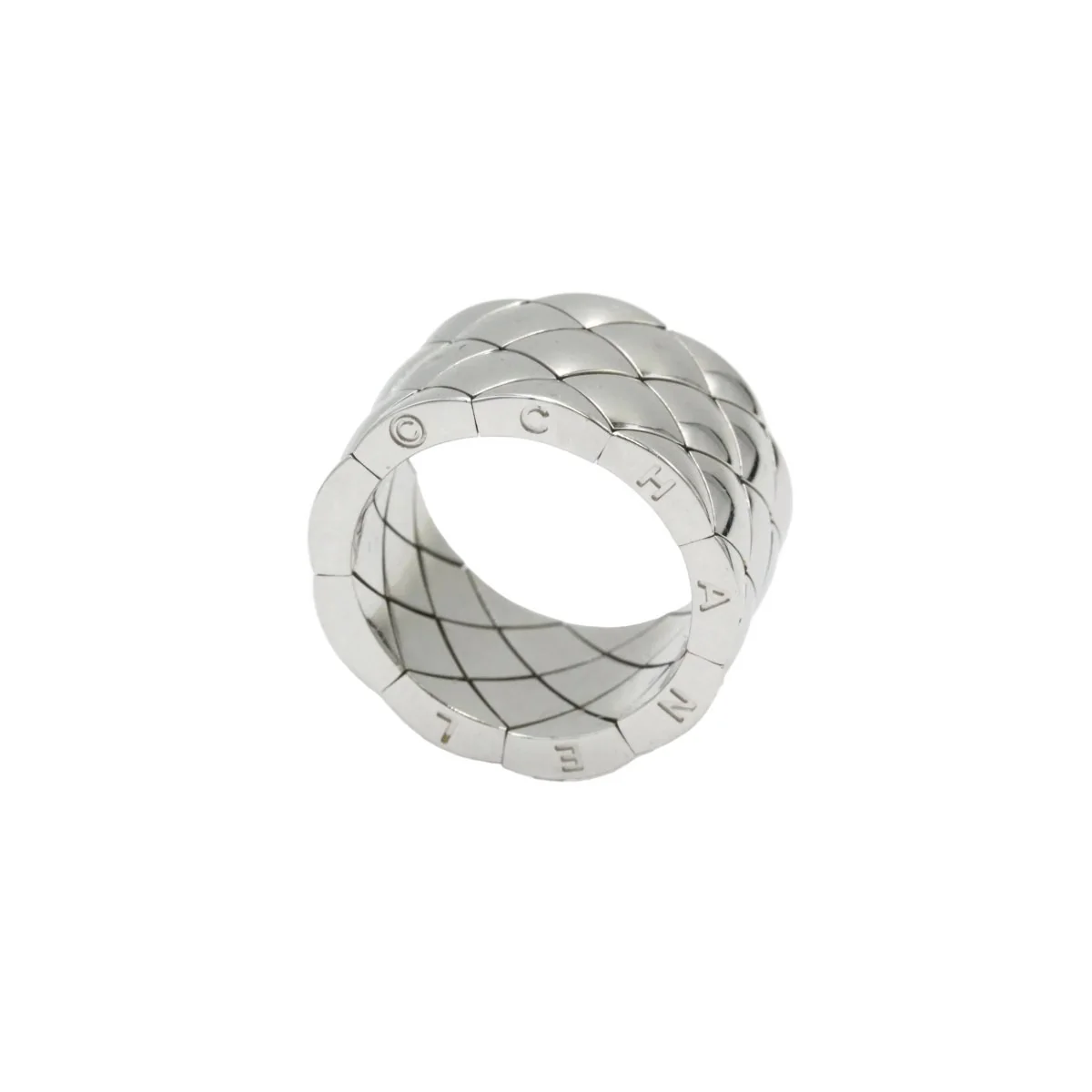 Bague Bandeau CHANEL en or blanc - Image 3