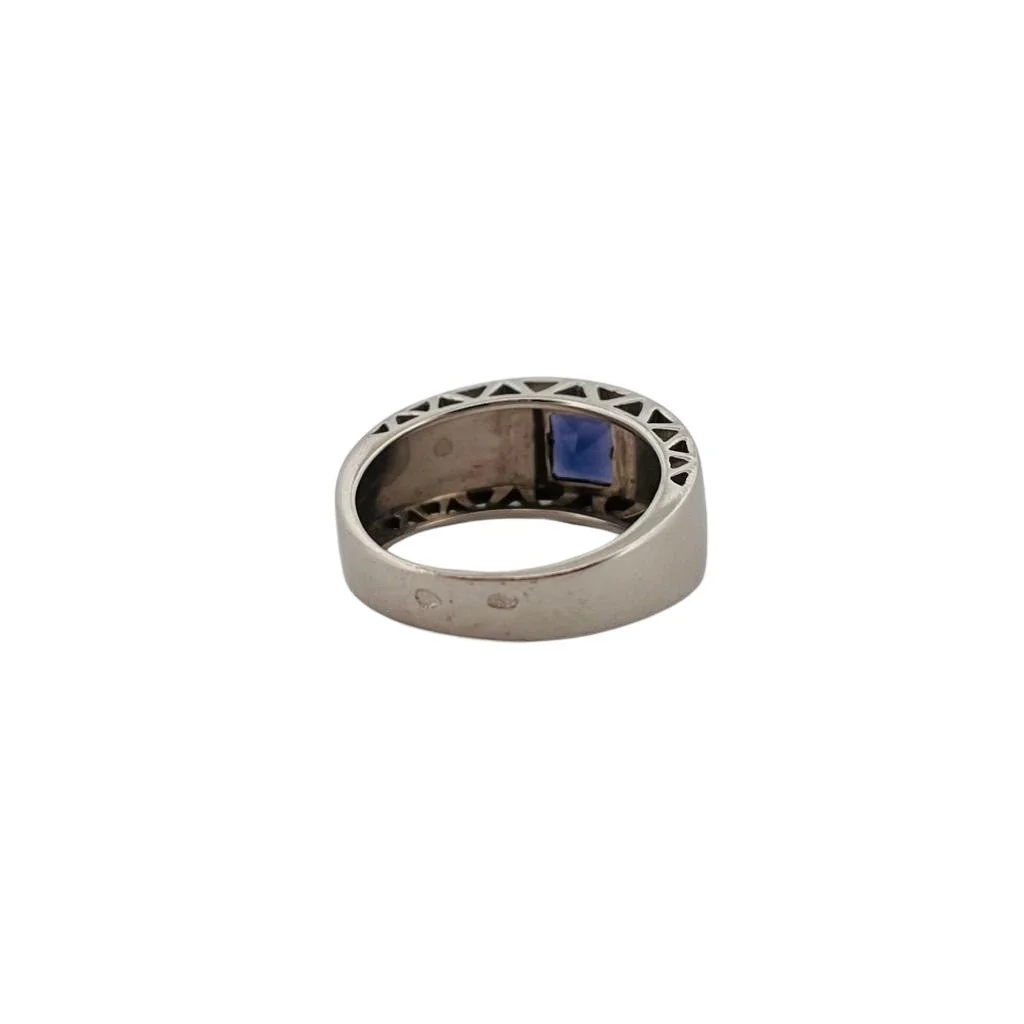 Bague Bandeau en or blanc et iolite - Image 3