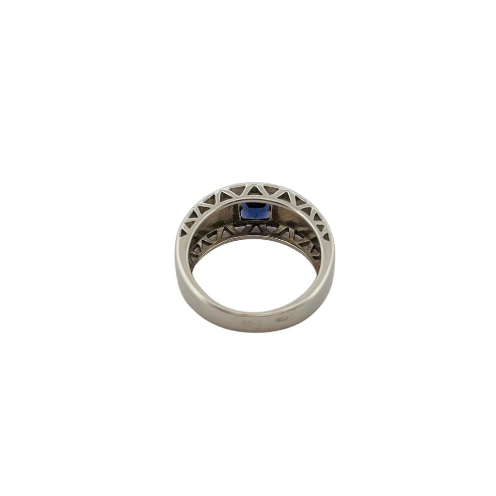 Bague Bandeau en or blanc et iolite - Image 4