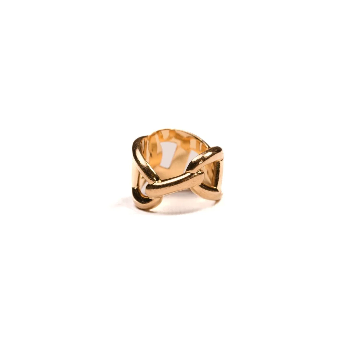Bague Hermès Chaîne d'Ancre Enchaînée en or jaune - Image 3