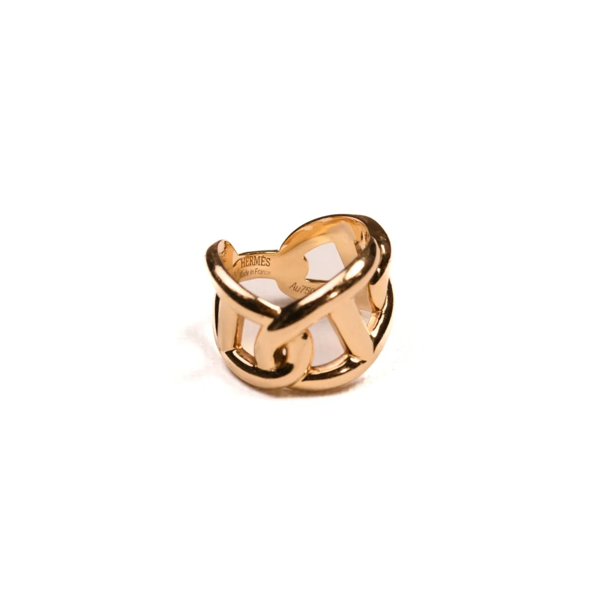 Bague Hermès Chaîne d'Ancre Enchaînée en or jaune - Image 5