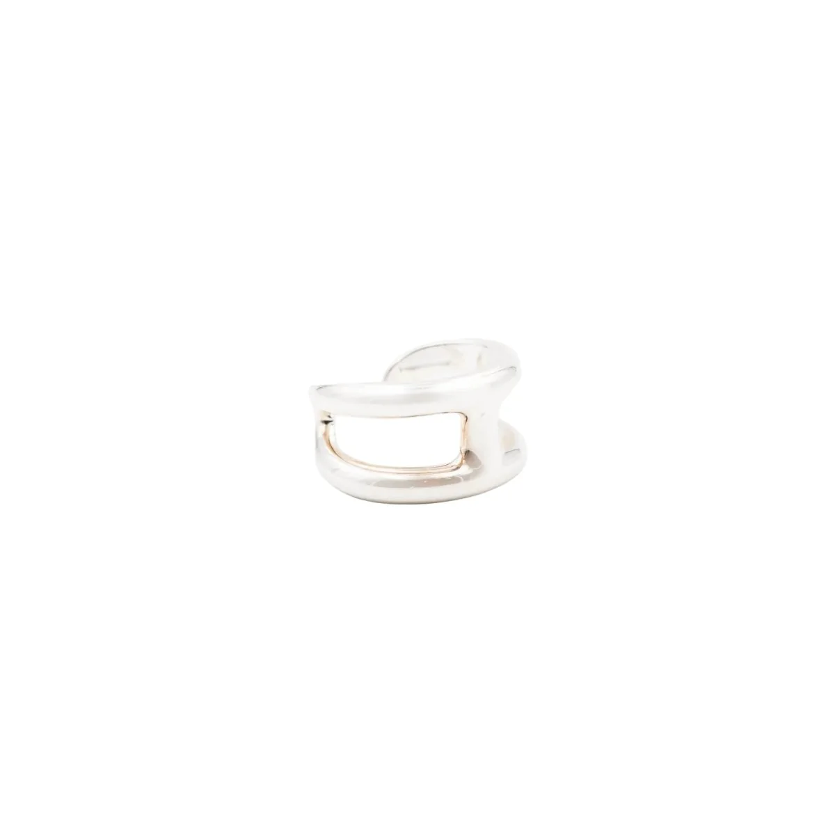 Bague Bandeau HERMÈS "Osmose" en argent - Image 2