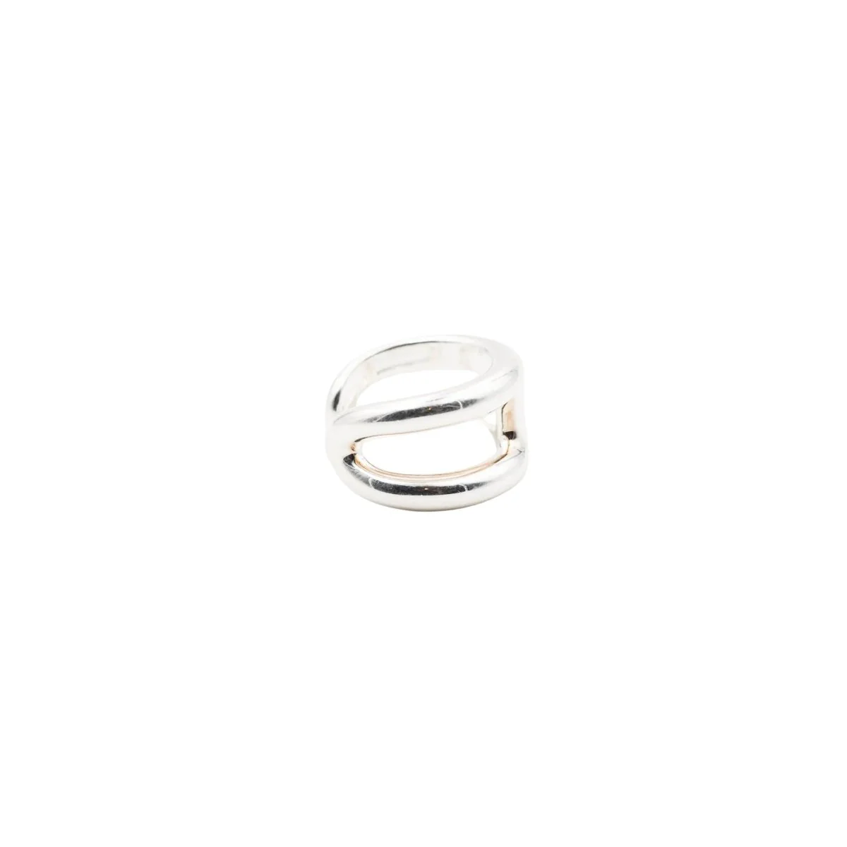 Bague Bandeau HERMÈS "Osmose" en argent - Image 3