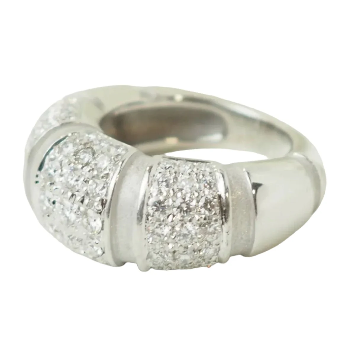 Bague Bandeau  MAUBOUSSIN "Nadja" en or blanc et diamants - Image 3