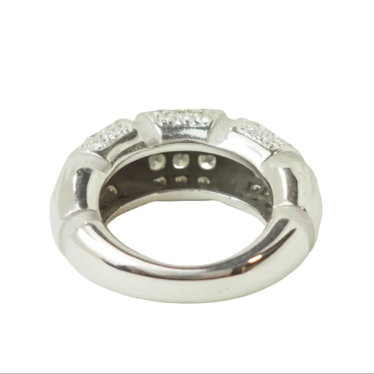 Bague Bandeau  MAUBOUSSIN "Nadja" en or blanc et diamants - Image 4