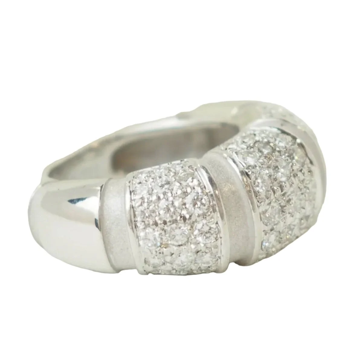 Bague Bandeau  MAUBOUSSIN "Nadja" en or blanc et diamants - Image 5