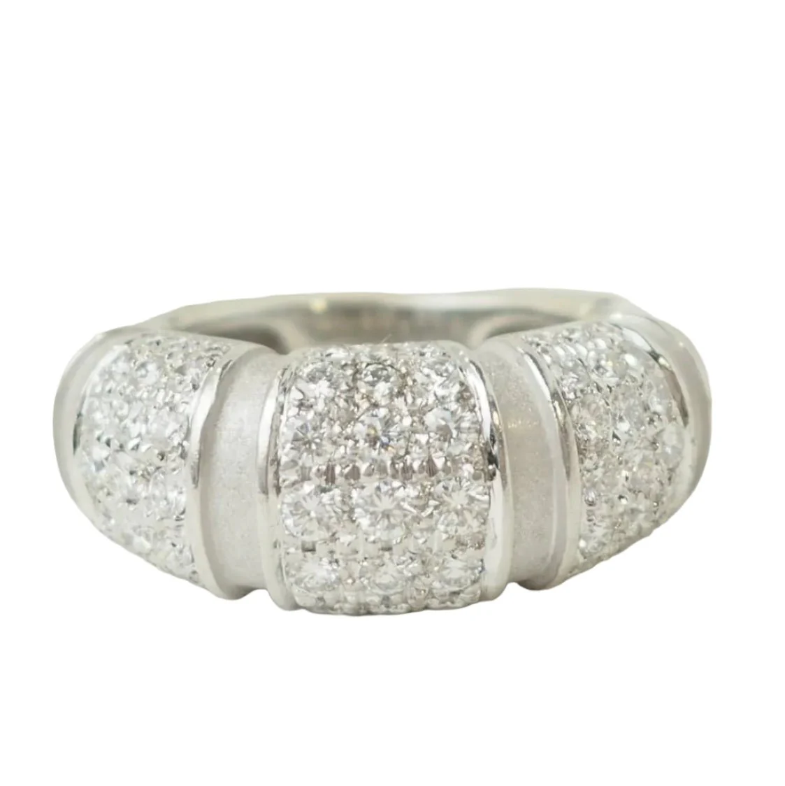 Bague Bandeau  MAUBOUSSIN "Nadja" en or blanc et diamants - Image 6