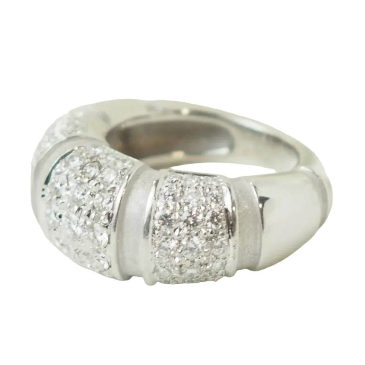 Bague Bandeau  MAUBOUSSIN "Nadja" en or blanc et diamants - Image 7