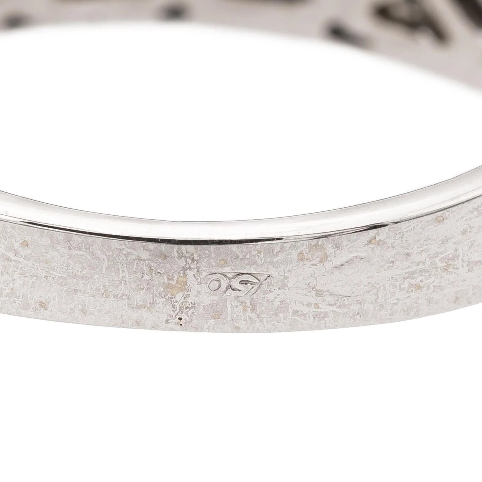 Bague Bandeau en or blanc et diamants - Image 6