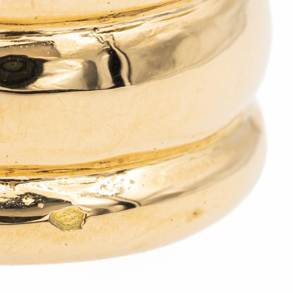 Bague Bandeau en or jaune et diamants - Image 4