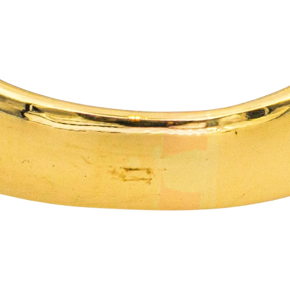 Bague Bandeau en or jaune et diamants - Image 7