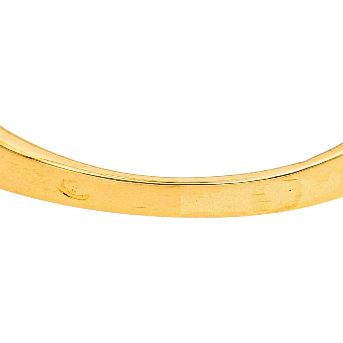 Bague Bandeau en or jaune et diamants - Image 7