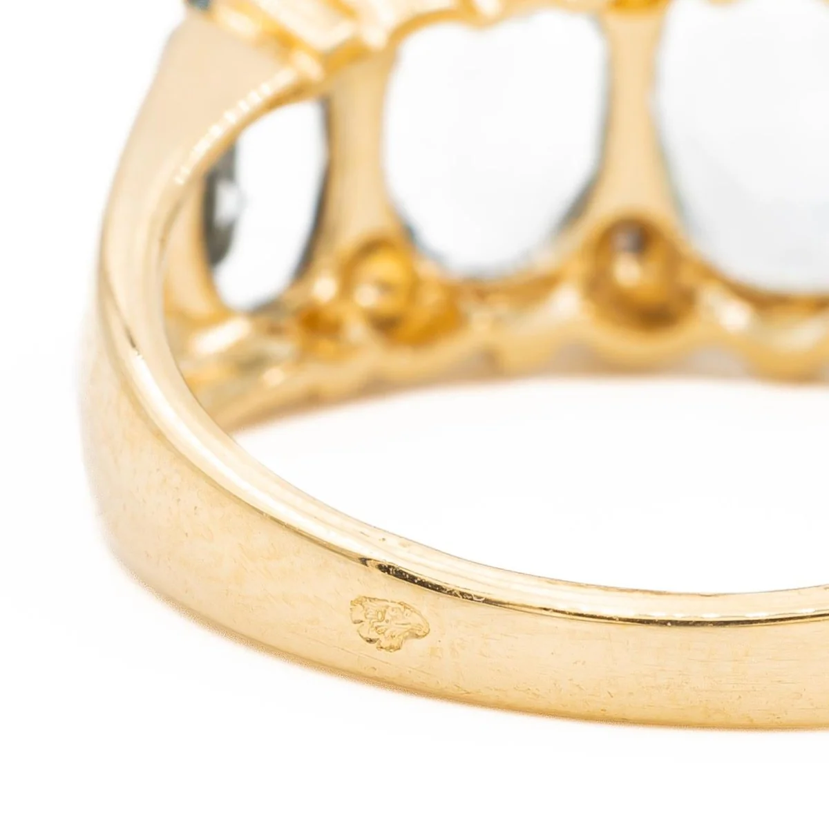 Bague Bandeau Or jaune Topaze - Image 6