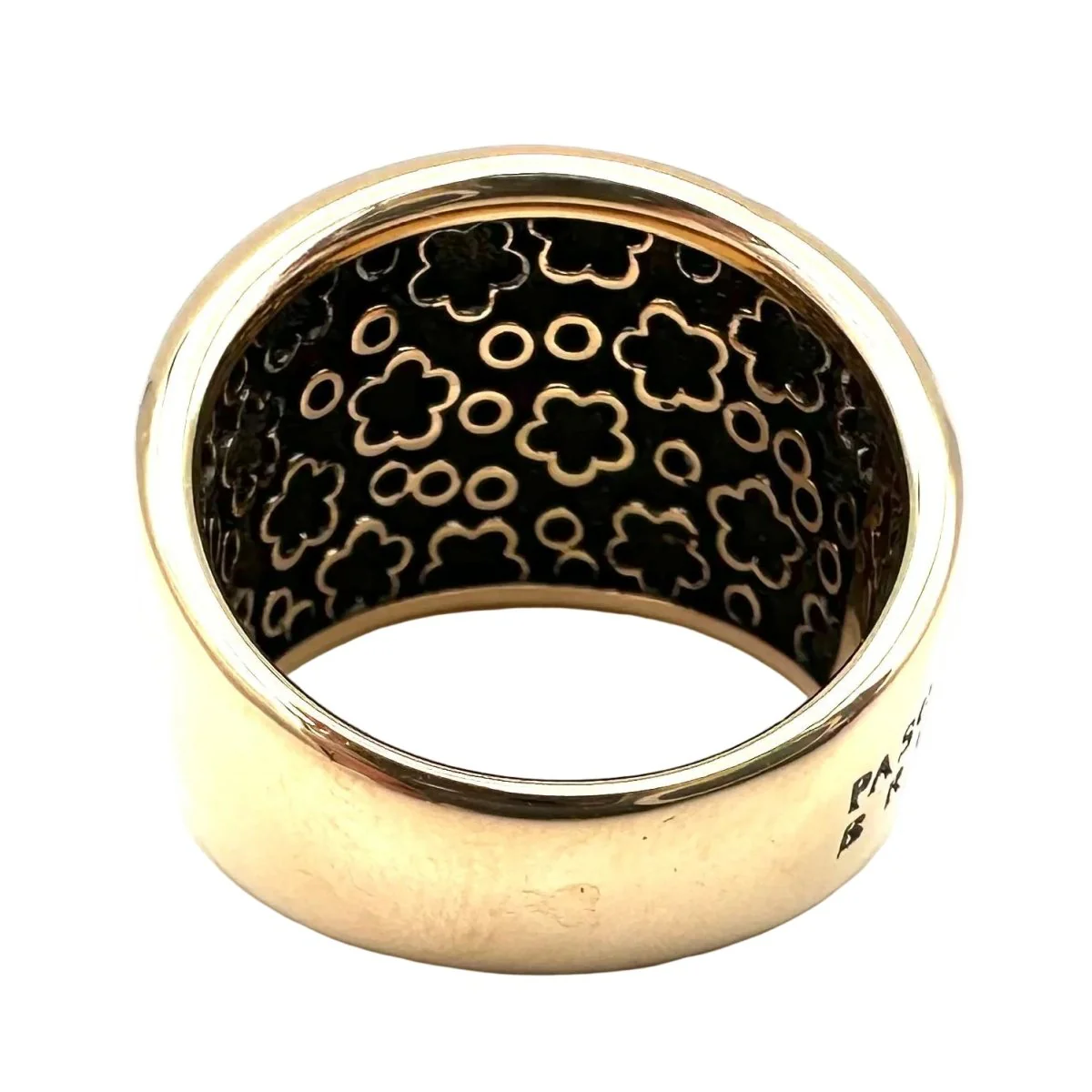 Bague Bandeau PASQUALE BRUNI "Ricami" en or rose, or noir et diamants - Image 3