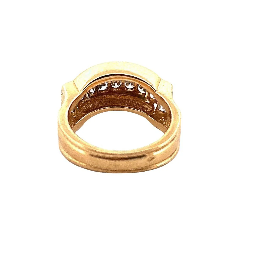 Bague Bandeau PIAGET en or jaune et diamants - Image 4
