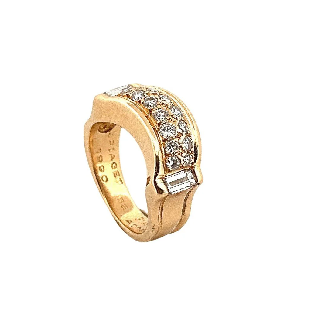 Bague Bandeau PIAGET en or jaune et diamants - Image 5