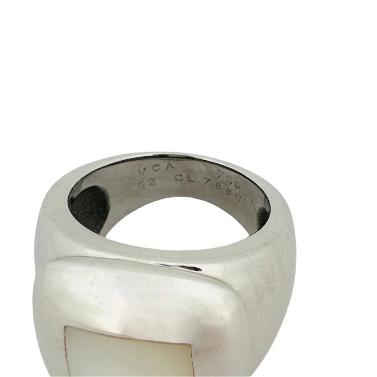 Bague Bandeau VAN CLEEF & ARPELS en or blanc et nacre - Image 3