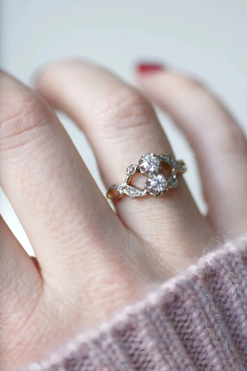 Bague Toi et Moi diamants - Image 3