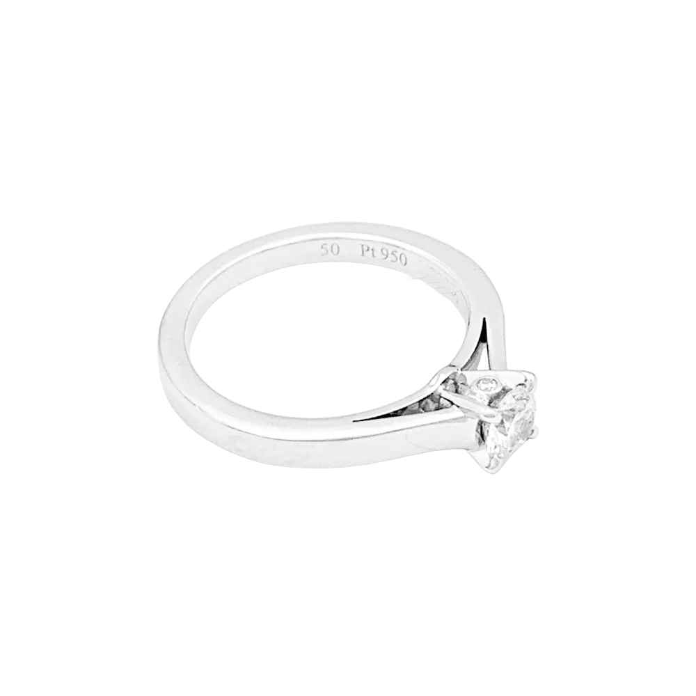 Bague Solitaire BOUCHERON "Beloved" en platine et diamant - Image 5