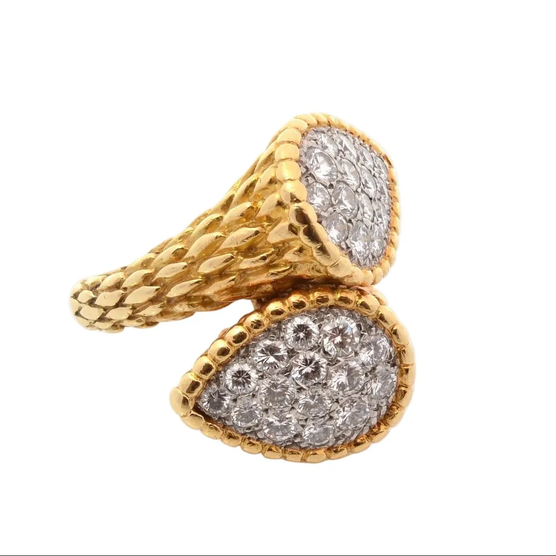 Bague Toi & Moi BOUCHERON "Bohème" en or jaune et diamants - Image 4