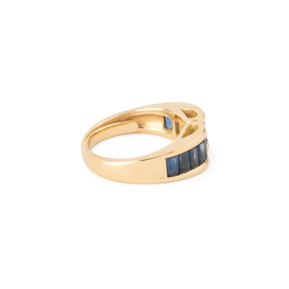 Bague BOUCHERON Cœur en or jaune et saphirs - Image 3
