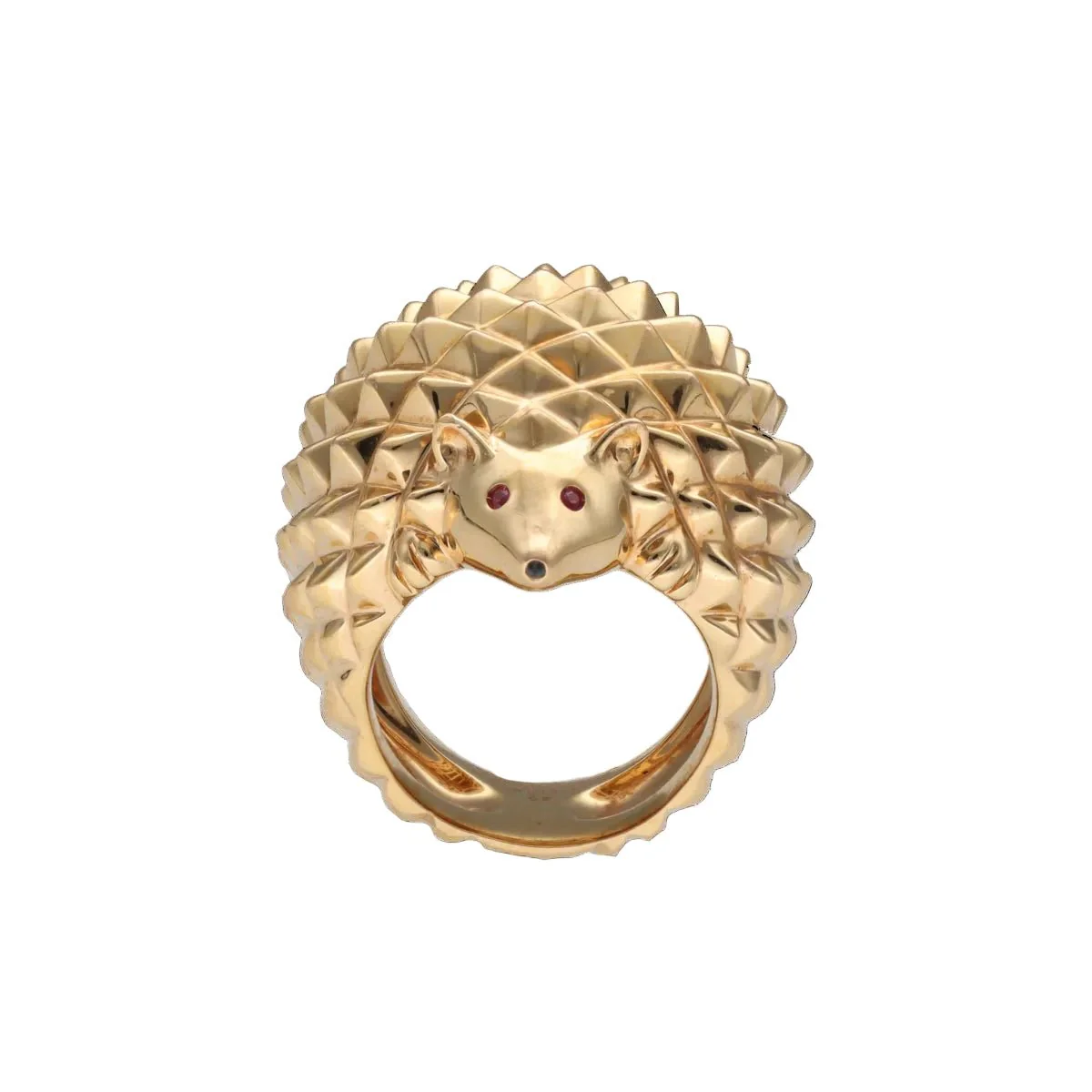 Bague BOUCHERON "Hanz le Hérisson" en or rose et rubis