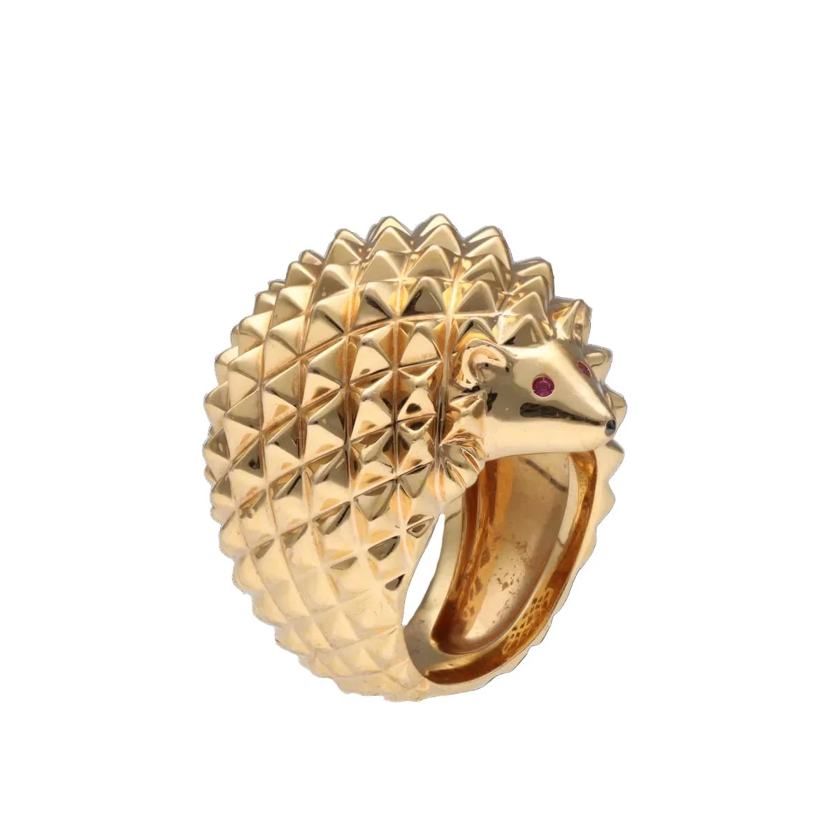 Bague BOUCHERON "Hanz le Hérisson" en or rose et rubis - Image 2